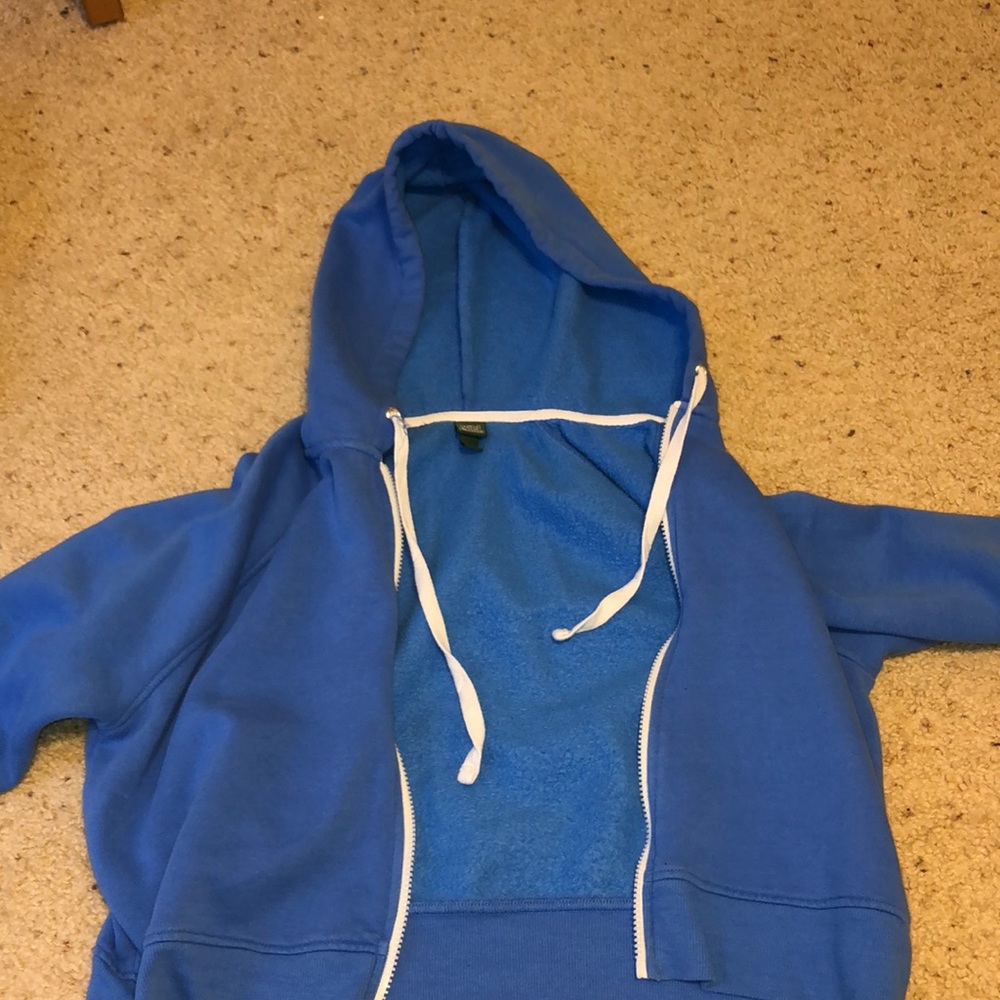 Blue cropped jacket